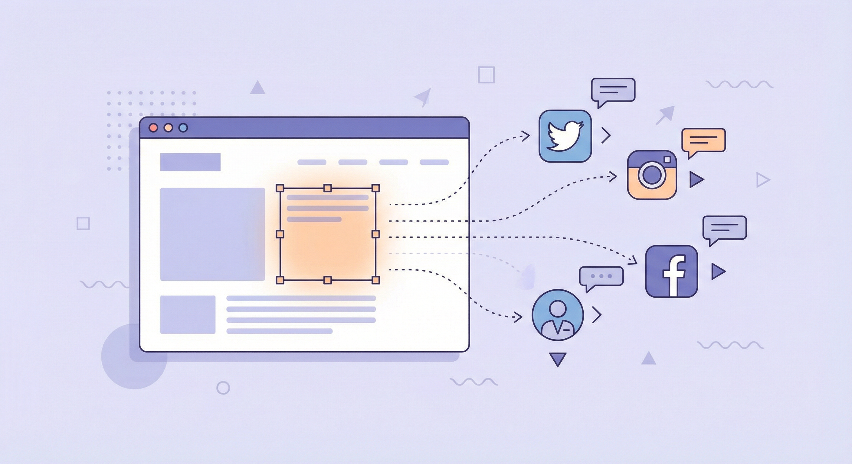 Chrome Extension for Social Media Posts From Any Page